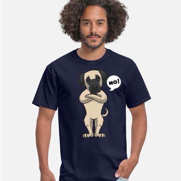 Men’s Kangal Stubborn Anatolian Shepherd Dog Essential T-Shirt with “NO!” Saying - Picture 1 of 5